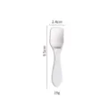 Mini 304 stainless steel short handle spoon, compact dessert and coffee spoon for kids, 9.5cm. - Square Ice Cream Spoon