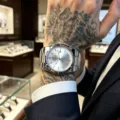 Men's stainless steel quartz watch with silver dial and date display for business wear. - White Steel White
