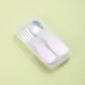 Kinder Besteckset mit Edelstahl Gabel Löffel in Box. Rosa Einhorn Design für Kleinkinder. - Einhorn Mit Box