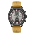 Men automatic mechanical watch sports racing style multi-function waterproof wristwatch - Black Case Black Dial