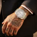 Men's automatic mechanical watch with stainless steel fluted bezel and Jubilee bracelet. - Silver Case White Dial