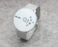 PAIDU minimalist creative concept quartz watch for women and men, casual student fashion. - Steel Mesh White Face