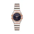 Women automatic mechanical watch with two-tone metal strap and starry dial rhinestone bezel. - Starry Sky Face (Upgraded)