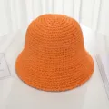 Cappello da pesca in paglia di carta arancione cappello sole estivo giapponese. - M(56-58cm) / Arancione