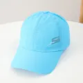 Hellblaue schnelltrocknende Baseballkappe, atmungsaktiver Sommersenhut fuer Outdoor Sport. - Verstellbar / Himmelblau