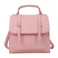 Roze dames rugzak stijlvolle PU leer casual schoudertas leuke dagtas voor reizen - Zonder hanger / Roze