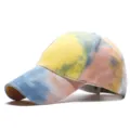 Πολύχρωμο καπέλο μπέιζμπολ tie-dye για άνδρες και γυναίκες, καλοκαιρινό καπέλο ήλιου. - Ρυθμιζόμενο / Ροζ & Κίτρινο