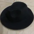 Sombrero de paja negro para protección solar, fedora elegante de ala plana para viajes. - Paraguas de 3 pliegues negro