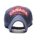Navy blue baseball cap, casual outdoor sports hat with stylish embroidered letters for adults. - Adjustable / Navy Blue