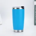 Gobelet De Voyage Isolé Sous Vide En Acier Inoxydable 20oz Tasse De Café Bleu Tasse - Bleu ciel