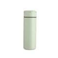 Pequeña botella térmica de acero inoxidable, taza de viaje portátil en color verde claro. - 200ml / Taza de Bolsillo Verde