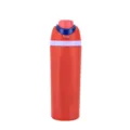 Bouteille isotherme en acier inoxydable avec couvercle pop-up, gourde de sport portable. - 24oz / Rouge