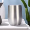 Tazza a uovo in acciaio inossidabile bicchiere da vino thermos 12oz tazza isolata argento - Colore Argento Originale