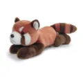 Close-up detail of the soft red panda plush toy, showing fluffy fur and cute face design. - Soft Lying Red Panda Plush Toy / Length about 20cm