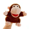 Grazioso giocattolo marionetta a mano in peluche di scimmia marrone per storie di bambini. - Monkey / Circa 25cm