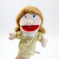 Simpatico giocattolo di marionette in peluche per bambini storie asilo gioco di ruolo interattivo. - Burattino Madre Bocca Aperta