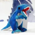 Blaues Plüsch Dinosaurier Spielzeug süßer Tyrannosaurus weiches Kuscheltier Kinder Geschenk - Tyrannosaurus Puppe