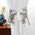 Fermatenda in peluche tigre grazioso animale di peluche cartone animato decorazione - Tigre Bianca / 25cm (Paio)