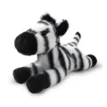Plüsch Zebra Stofftier Spielzeug, süßes schwarz-weiß gestreiftes Design für Tischdekoration. - Weiches Liegendes Zebra Plüschtier / Länge ca. 20cm