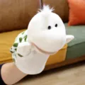 Simpatica marionetta in peluche tartaruga, gioco interattivo animale bianco e verde per bambini. - Verde chiaro