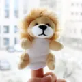 Lion plush finger puppet cute animal toy for children interactive storytelling performance soft doll - Lion