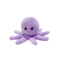 Purple plush octopus toy, cute soft stuffed animal finger puppet for kids and parent interaction. - Octopus Finger Puppet