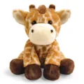 Bonito peluche de jirafa sentado, animal de peluche suave y tierno para niños y regalo. - Jirafa