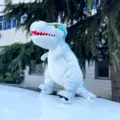Δεινόσαυρος Βελούδινο Παιχνίδι Raptor Μπλε Κούκλα Δώρο Γενεθλίων Για Παιδιά - Koukla Velociraptor / Περίπου 25cm