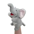 Grazioso burattino a mano elefante di peluche, morbido giocattolo interattivo per bambini. - Elefante / 25cm