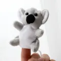 Cute plush koala finger puppet toy for kids storytelling animal doll interactive play - Koala