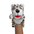 Pupazzo a mano leopardo peluche giocattolo interattivo bambola animale per bambini asilo - Leopardo / 25cm