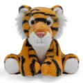 Peluche de tigre sentado realista, bonita muñeca de animal salvaje de peluche para niños y decoración. - Tigre
