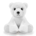 Simpatico orso polare di peluche bianco, morbido animale imbottito per bambini e regali. - Bambola di Peluche Orso Polare Seduto / Altezza Seduta Circa 22cm