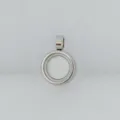 Colgante thangka hueco de acero caja gau SKU, componente de joyería de metal para collar DIY. - 15mm / Color acero