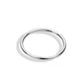999er Sterlingsilber schlichter Ring für Damen, minimalistischer polierter Band-Schmuck. - Größe 11 / Feinsilber Ring