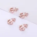 Roségold Legierung Anker Anhänger für DIY Halskette Armband Handgemachte Schmuck Zubehör. - Roségold