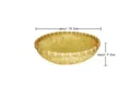 Panier de fruits en bambou tressé cuisine lavage légumes égouttage panier rond 33.5cm - 33.5cm*9.5cm