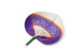 Traditional handmade bamboo woven fan for summer cooling retro hand fan design style - Colorful Large Blue (Fine Woven)