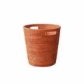 Rattan laundry basket 36x36cm woven storage hamper round household organizer bin for clothes - Style A / Diameter 36cm Height 36cm