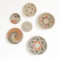 Cesti da appendere alla parete in erba di siepe tessuti a mano set decorativo boho - Set di 6 pezzi (1.5kg)
