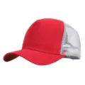 Ademende mesh honkbalpet voor heren en dames, klassieke rood-witte trucker pet voor zomer - Verstelbaar (56-58cm) / Fel Rood en Grijs Net