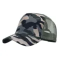 Camouflage trucker pet met ademende mesh achterkant, verstelbare casual honkbalpet. - Verstelbaar (56-58cm) / Kleurrijk Groen en Groen Net