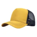 Ademende mesh honkbalpet voor heren en dames, sneldrogende zomersport zonbescherming pet. - Verstelbaar (56-58cm) / Geel en Zwart Net