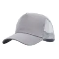 Grijze truckerpet met ademende mesh achterkant, lichtgewicht casual sport honkbalpet voor de zomer. - Verstelbaar (56-58cm) / Lichtgrijs en Grijs Net