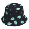 Leuke vissershoed met avocadoprint voor dames en heren, casual katoenen zonnehoed voor lente. - 19#