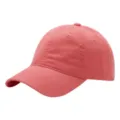 Klassieke gewassen katoenen honkbalpet in effen roze, zachte top casual zonnehoed. - Roze