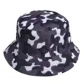 Stijlvolle camouflage bucket hat hoed voor dames en heren zonbescherming paars variant - 37#