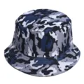 Blauwe camouflage vissershoed, stijlvolle casual zonnebeschermingemmerhoed voor lente en herfst. - 38#