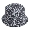 Modieuze zwart-witte luipaardprint vissershoed, casual zonnehoed voor het lente- en zomerseizoen. - Code 47