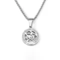 Titanium steel letter heart cutout pendant necklace for couple trendy jewelry gift item - Star Sun Pendant / 60CM